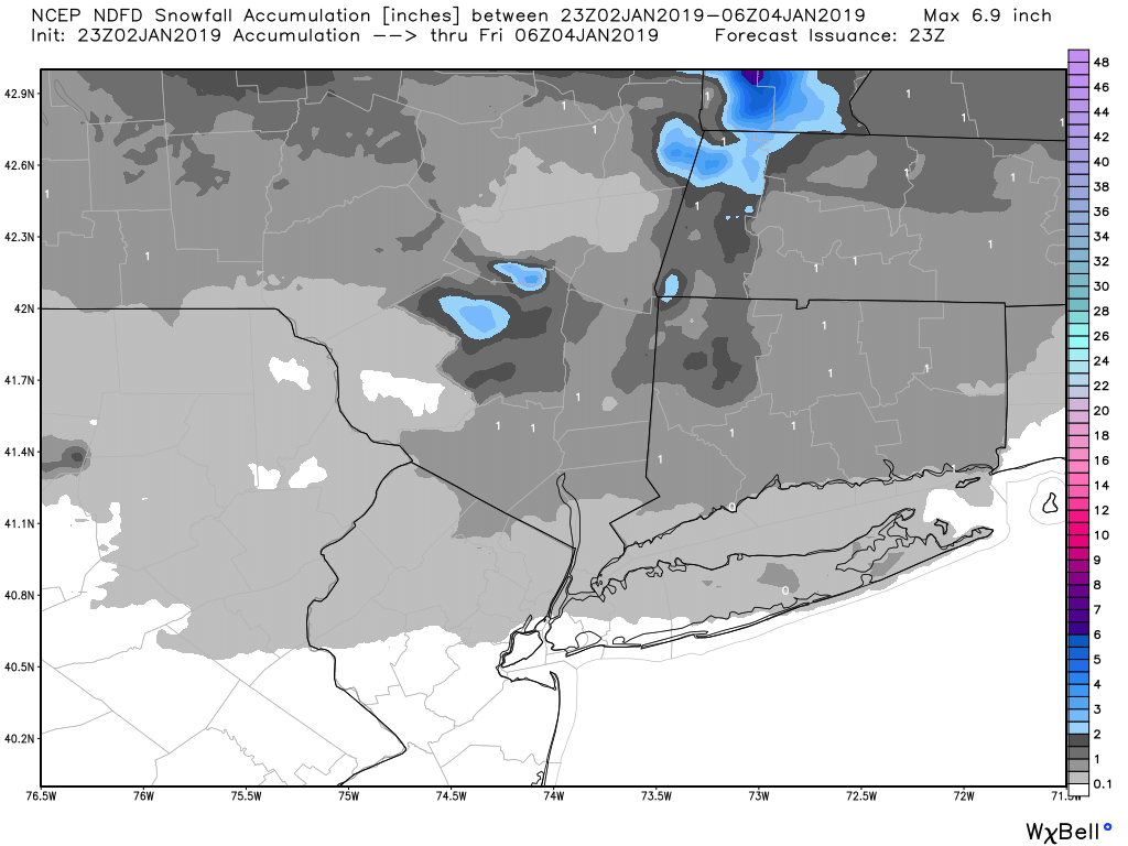 Light Snow Expected the Morning of January 3