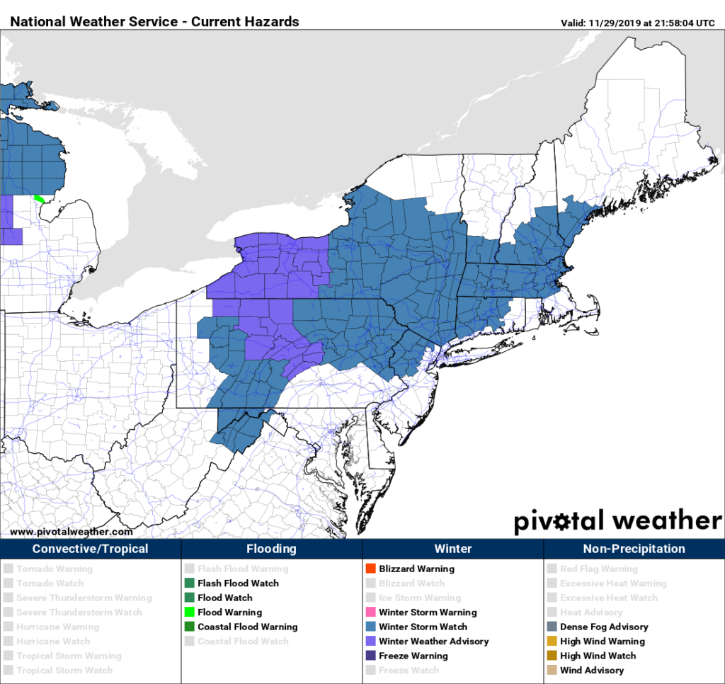 Winter Storm Warnings Issued for NEPA